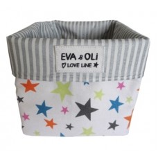 Multicolour stars storage basket Multicolour stars storage basket